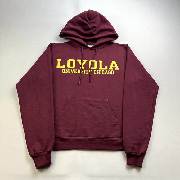 Loyola University Chicago Hoodie Sweatshirt Adult XS Maroon Champion Ramblers - Picture 1 of 10